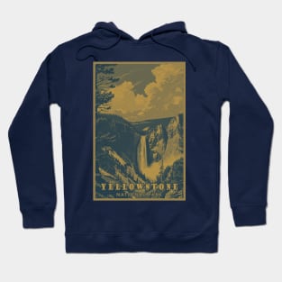 Doutone Yellowstone National Park Travel Poster Hoodie